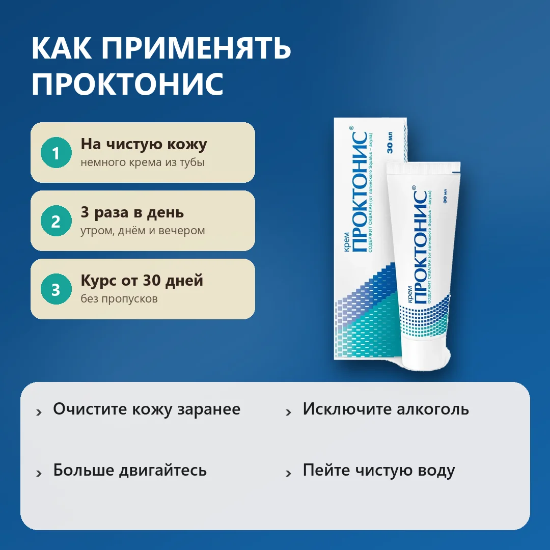 Как применять Проктонис
